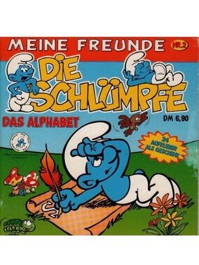 SMURF STICKER BOOK ~ Collector item vintage German sticker/coloring books